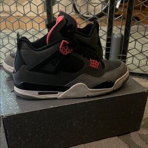 Nike Black and Red High-Top Sneakers for Performance